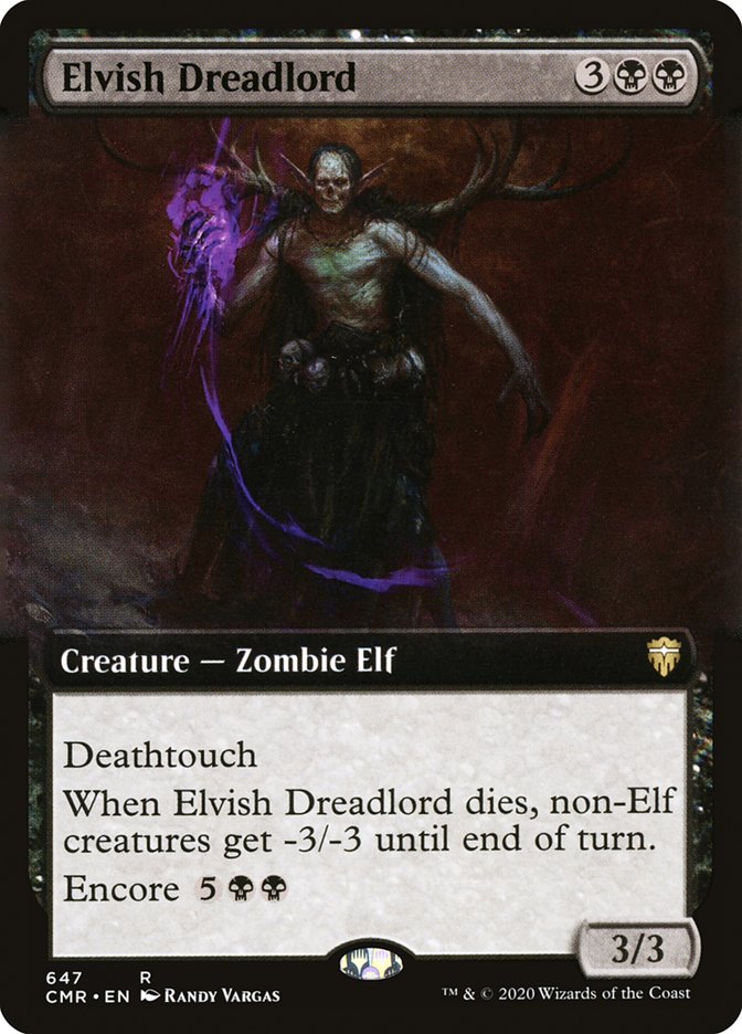 Elvish Dreadlord (Extended Art) [Commander Legends] | Webway Games