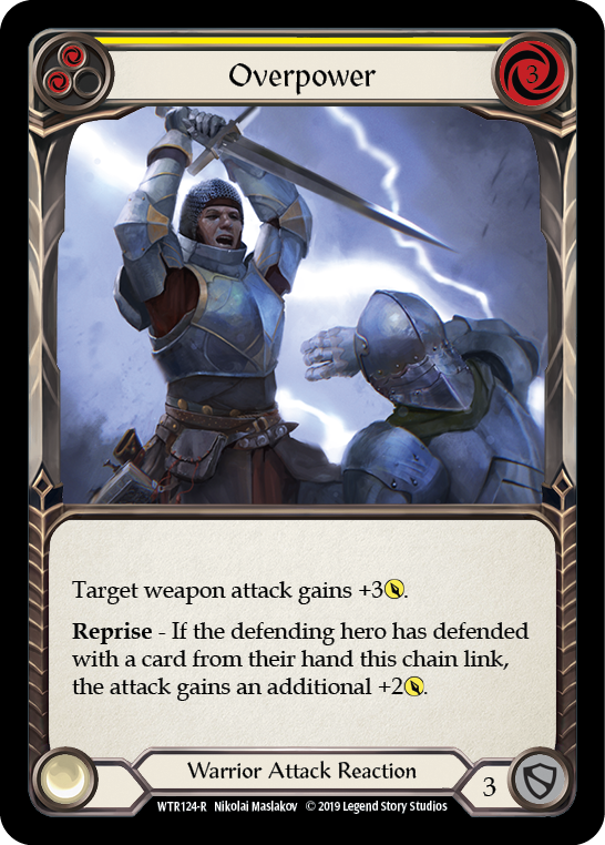 Overpower (Yellow) [WTR124-R] Alpha Print Normal | Webway Games