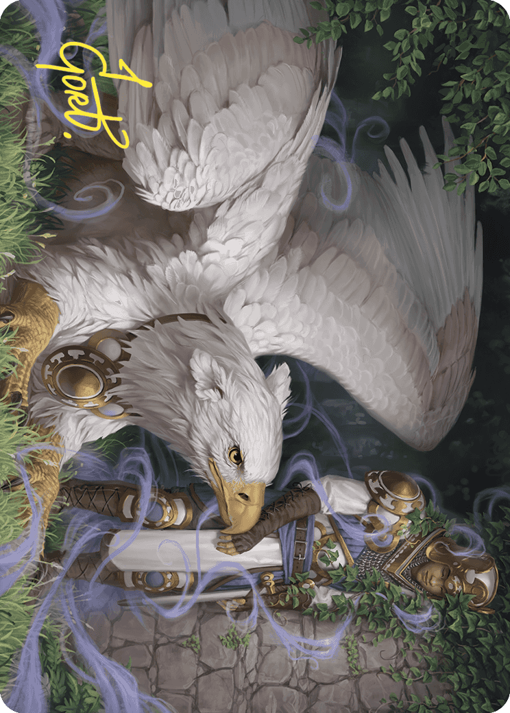 Dutiful Griffin Art Card (Gold-Stamped Signature) [Wilds of Eldraine Art Series] | Webway Games