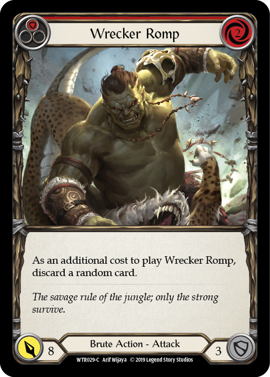Wrecker Romp (Red) [WTR029-C] Alpha Print Rainbow Foil | Webway Games
