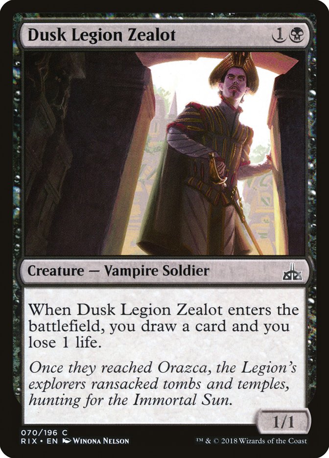 Dusk Legion Zealot [Rivals of Ixalan] | Webway Games
