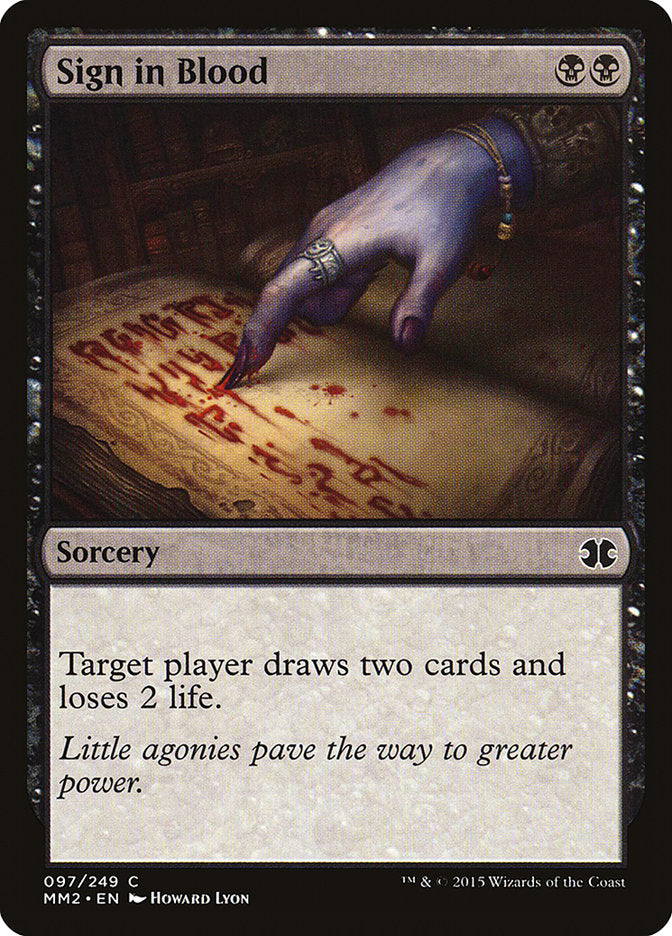 Sign in Blood [Modern Masters 2015] | Webway Games