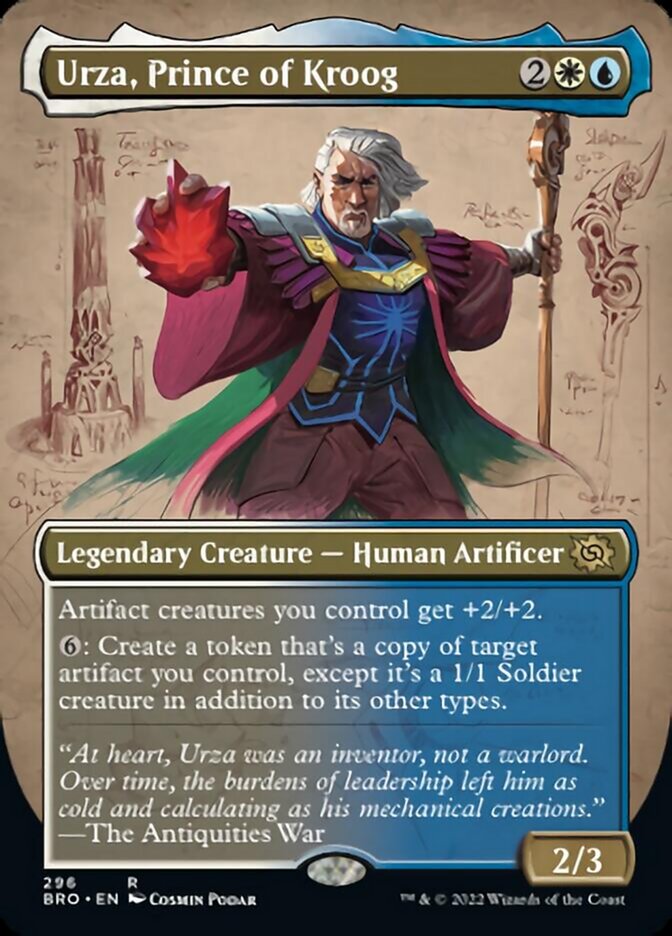 Urza, Prince of Kroog (Borderless Alternate Art) [The Brothers' War] | Webway Games