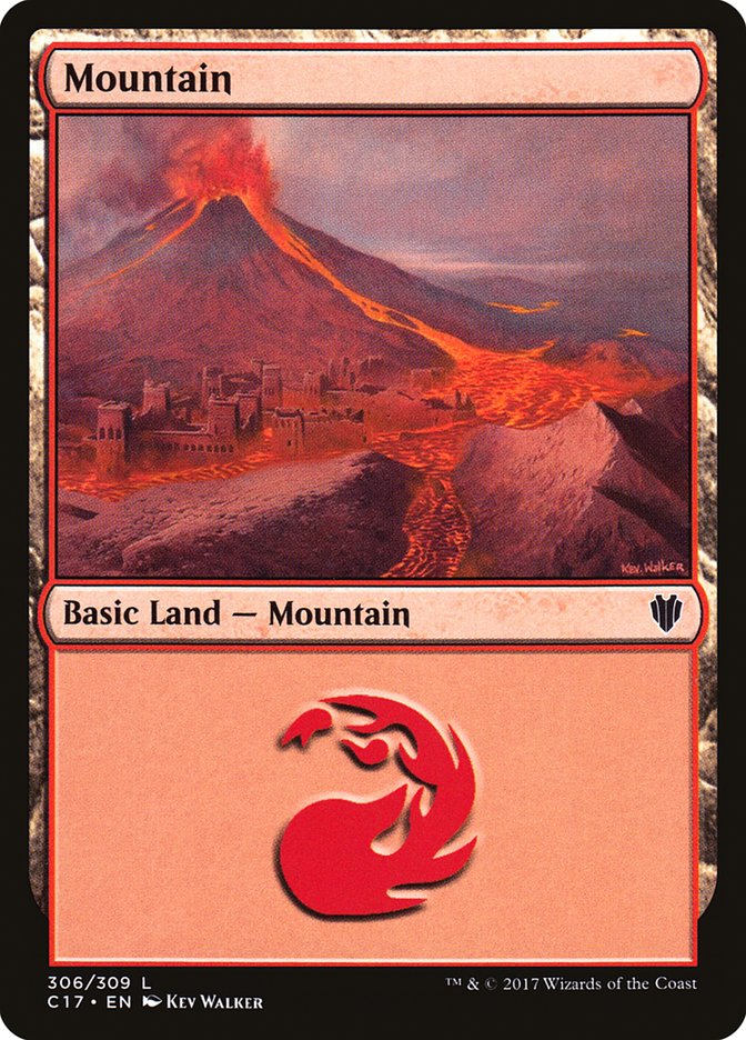 Mountain (#306) [Commander 2017] | Webway Games