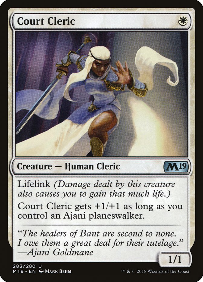 Court Cleric [Core Set 2019] | Webway Games