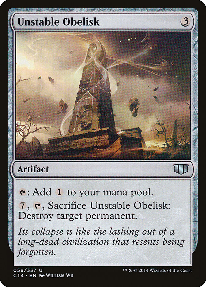 Unstable Obelisk [Commander 2014] | Webway Games