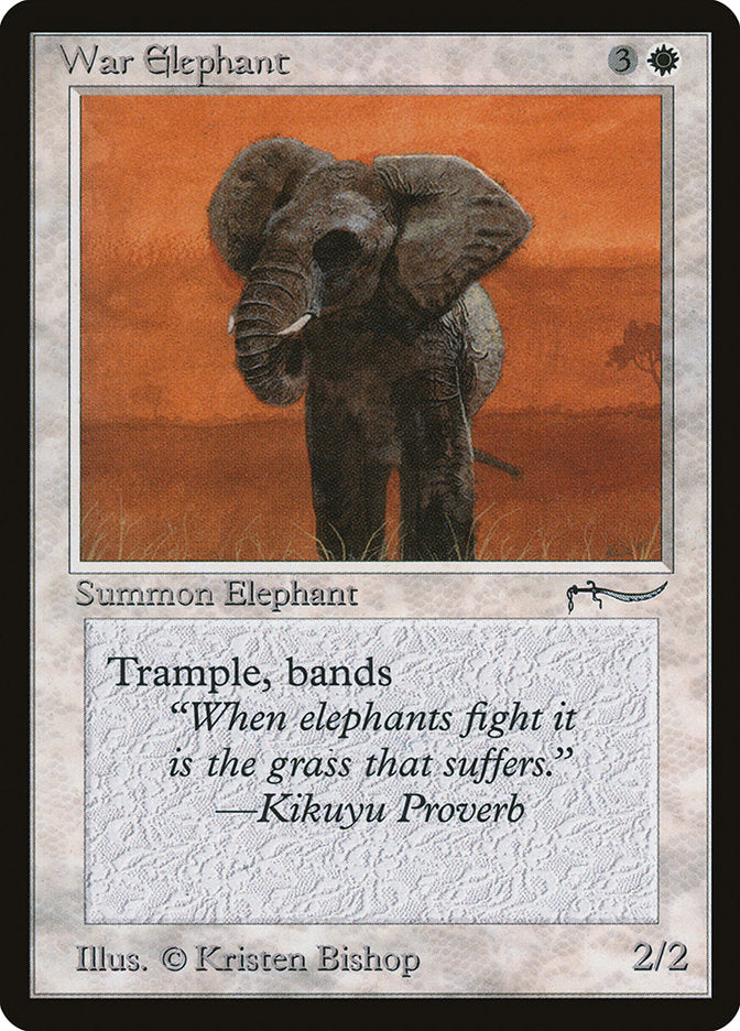 War Elephant (Dark Mana Cost) [Arabian Nights] | Webway Games