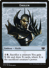 Ob Nixilis of the Black Oath Emblem // Zombie (016/036) Double-sided Token [Commander 2014 Tokens] | Webway Games