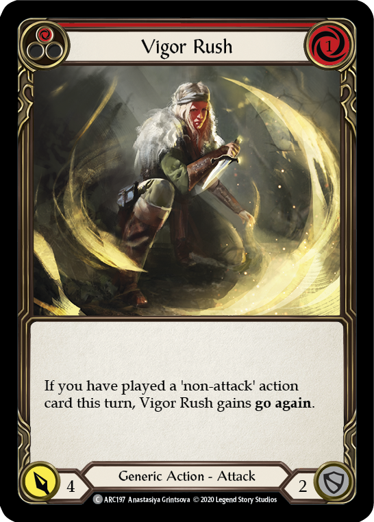 Vigor Rush (Red) [ARC197] Unlimited Normal | Webway Games