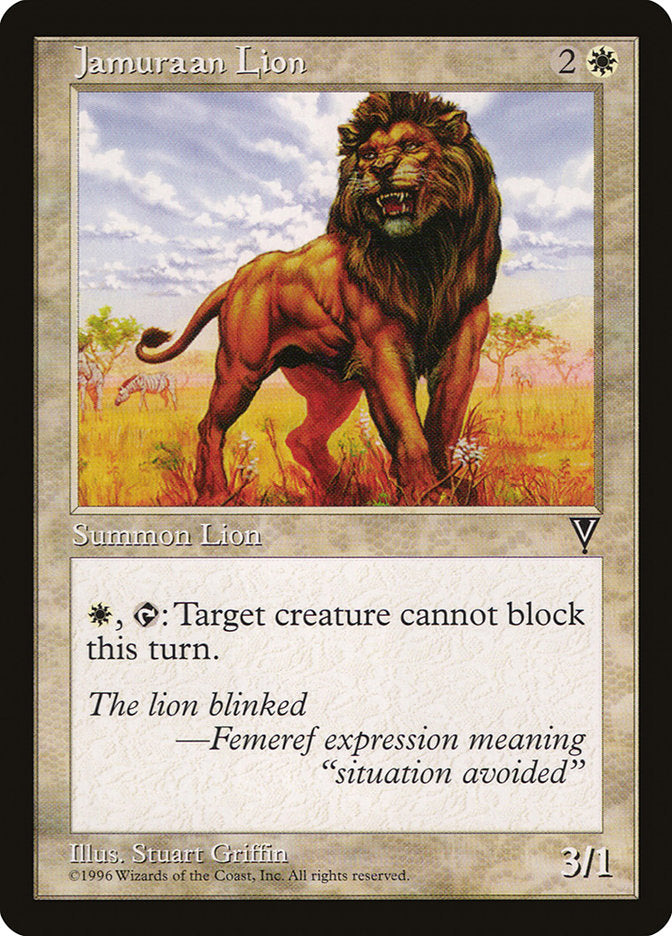 Jamuraan Lion [Visions] | Webway Games
