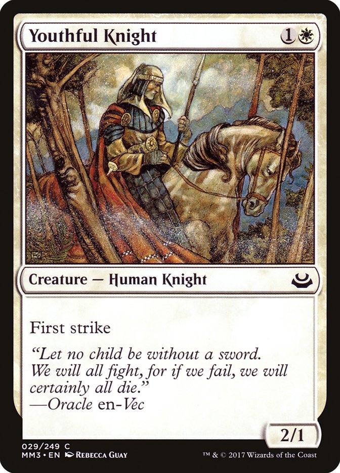 Youthful Knight [Modern Masters 2017] | Webway Games
