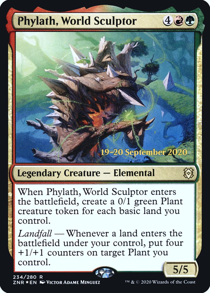 Phylath, World Sculptor  [Zendikar Rising Prerelease Promos] | Webway Games