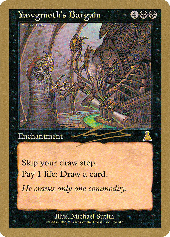 Yawgmoth's Bargain (Nicolas Labarre) [World Championship Decks 2000] | Webway Games