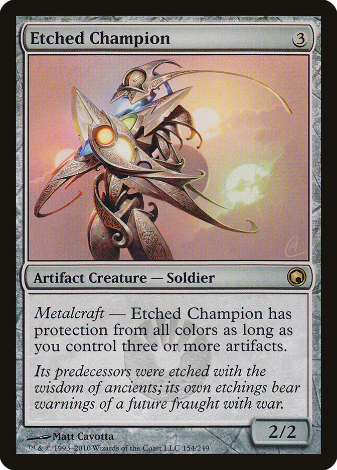 Etched Champion [Scars of Mirrodin] | Webway Games