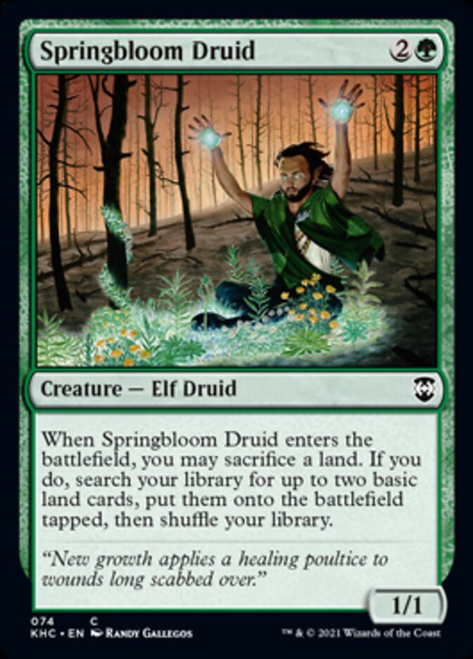 Springbloom Druid [Kaldheim Commander] | Webway Games