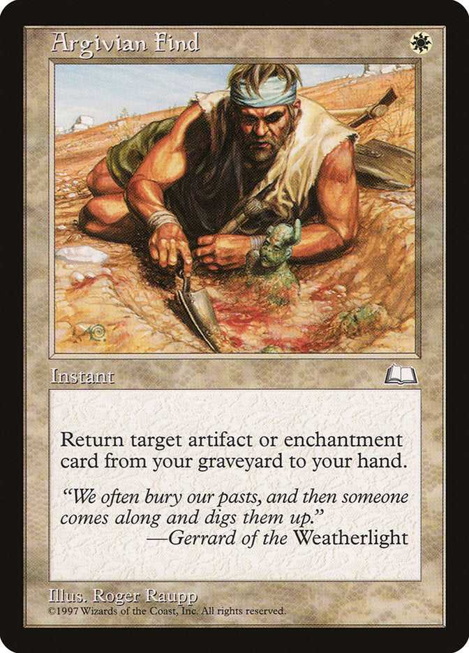 Argivian Find [Weatherlight] | Webway Games