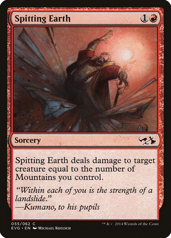Spitting Earth (Elves vs. Goblins) [Duel Decks Anthology] | Webway Games