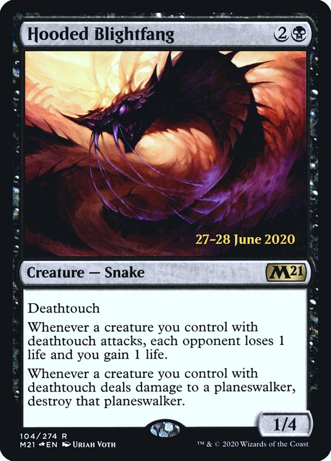 Hooded Blightfang  [Core Set 2021 Prerelease Promos] | Webway Games
