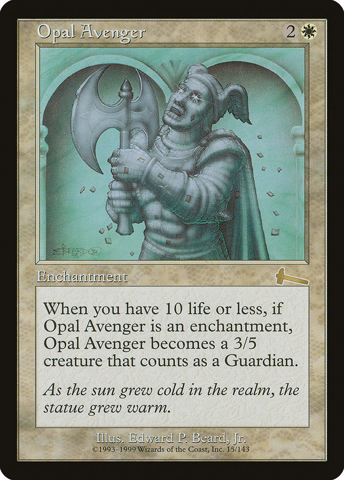 Opal Avenger [Urza's Legacy] | Webway Games