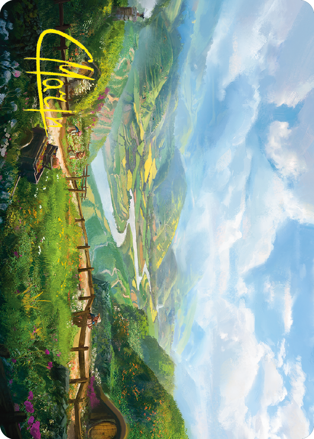 Plains Art Card (Gold-Stamped Signature) [The Lord of the Rings: Tales of Middle-earth Art Series] | Webway Games
