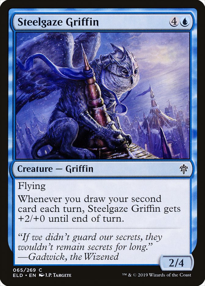 Steelgaze Griffin [Throne of Eldraine] | Webway Games