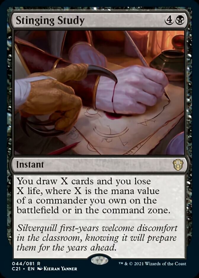 Stinging Study [Commander 2021] | Webway Games