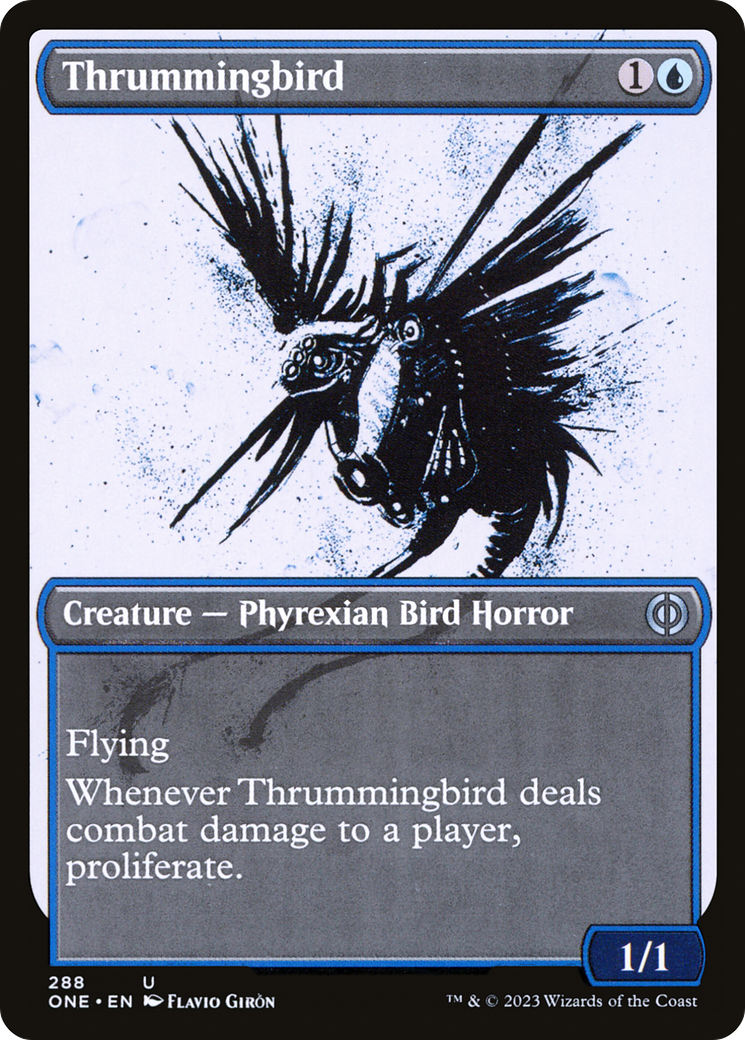 Thrummingbird (Showcase Ichor) [Phyrexia: All Will Be One] | Webway Games