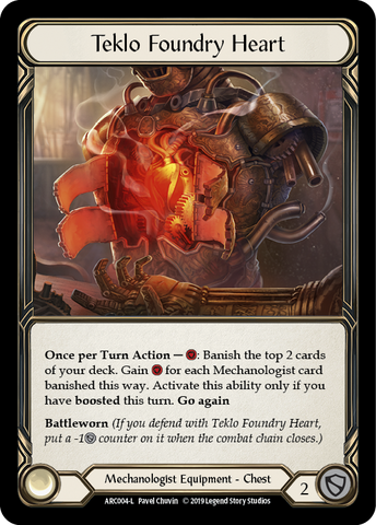 Teklo Foundry Heart [ARC004-L] 1st Edition Cold Foil