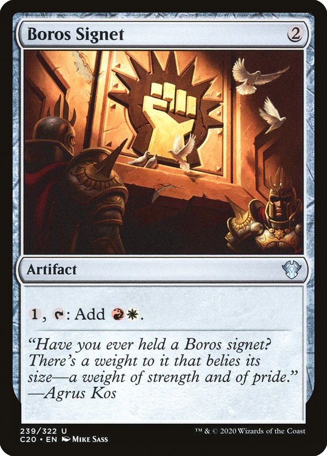 Boros Signet [Commander 2020] | Webway Games