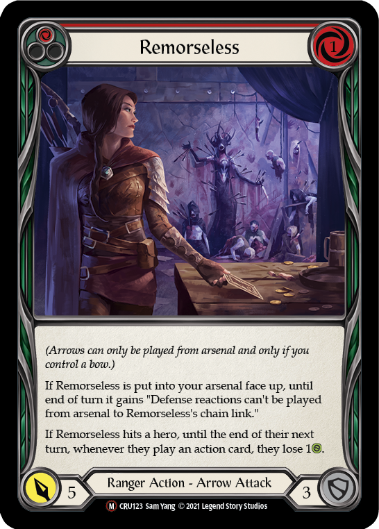 Remorseless (Rainbow Foil) [CRU123-RF] Unlimited Rainbow Foil | Webway Games