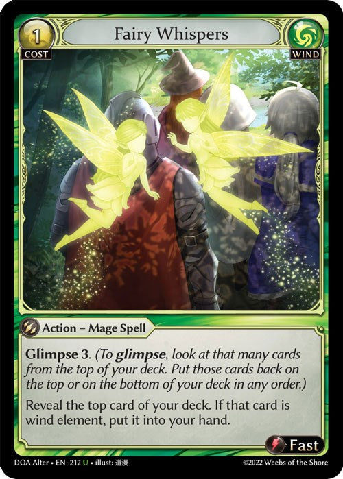 Fairy Whispers (212) [Dawn of Ashes: Alter Edition] | Webway Games