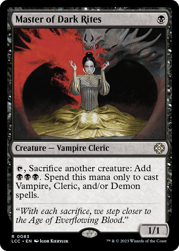 Master of Dark Rites [The Lost Caverns of Ixalan Commander] | Webway Games
