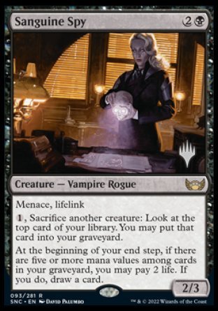 Sanguine Spy (Promo Pack) [Streets of New Capenna Promos] | Webway Games
