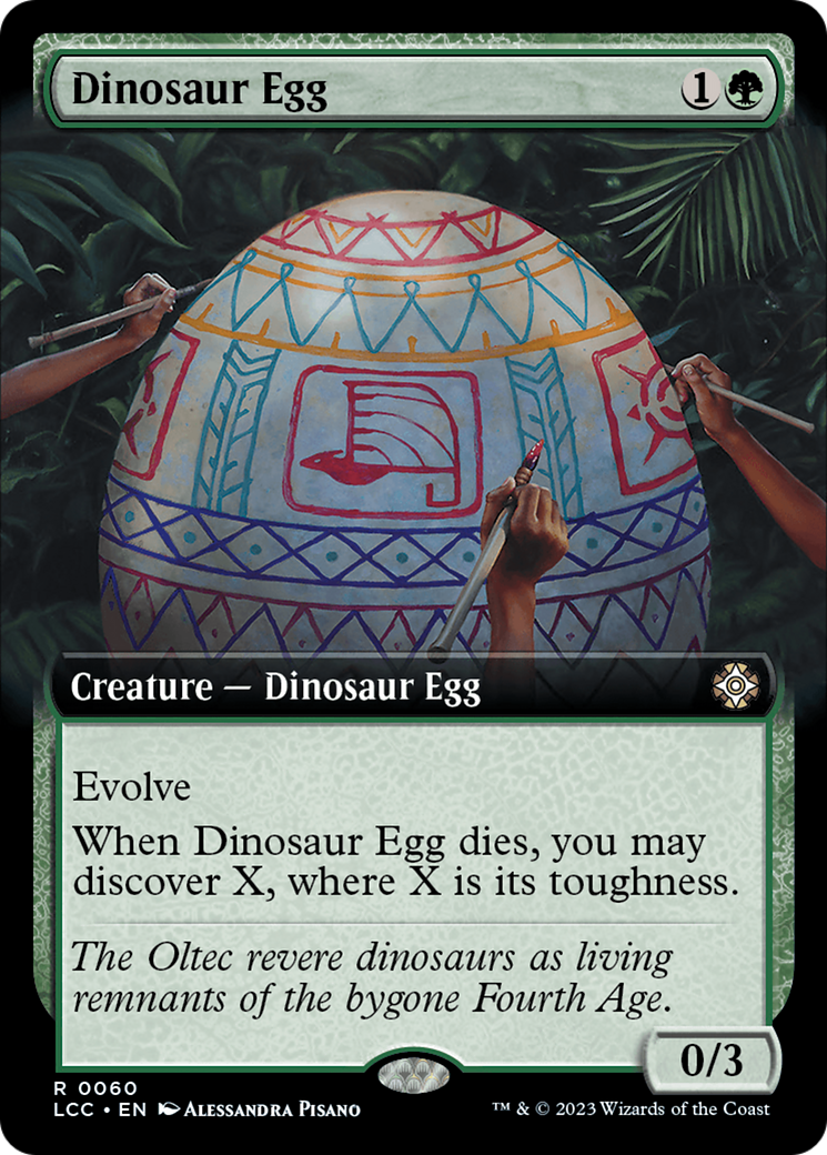 Dinosaur Egg (Extended Art) [The Lost Caverns of Ixalan Commander] | Webway Games