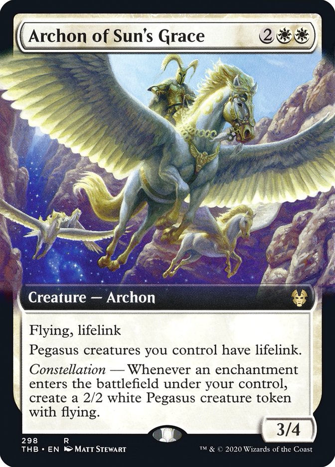 Archon of Sun's Grace (Extended Art) [Theros Beyond Death] | Webway Games