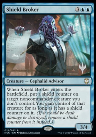 Shield Broker (Promo Pack) [Streets of New Capenna Commander Promos] | Webway Games