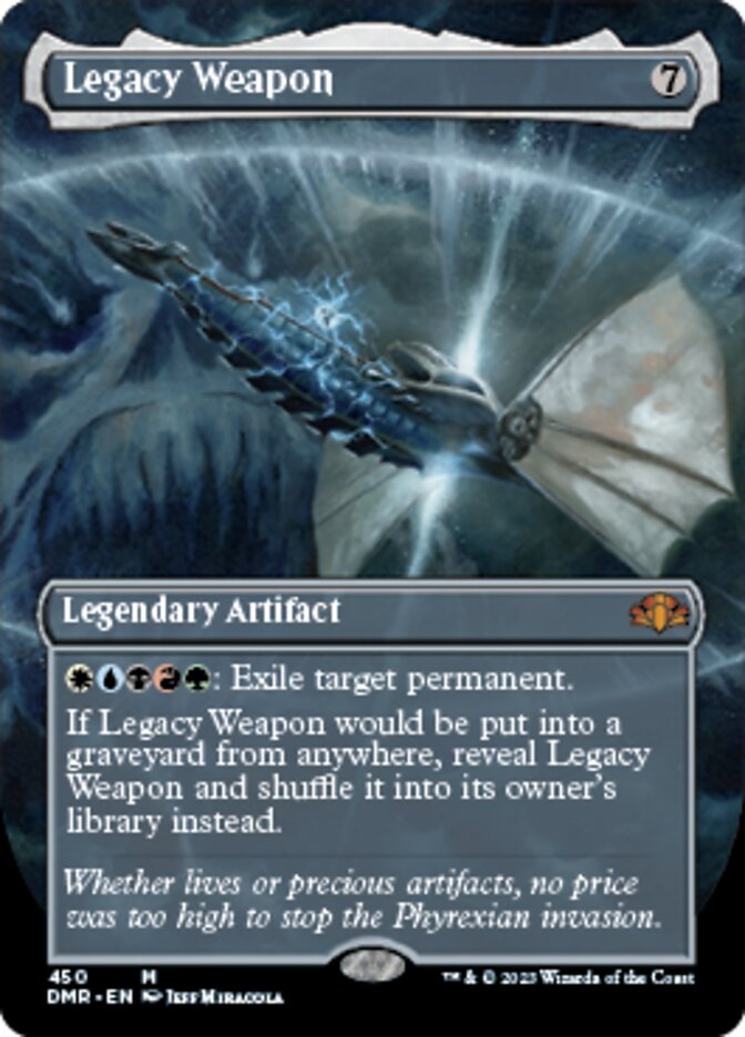Legacy Weapon (Borderless Alternate Art) [Dominaria Remastered] | Webway Games