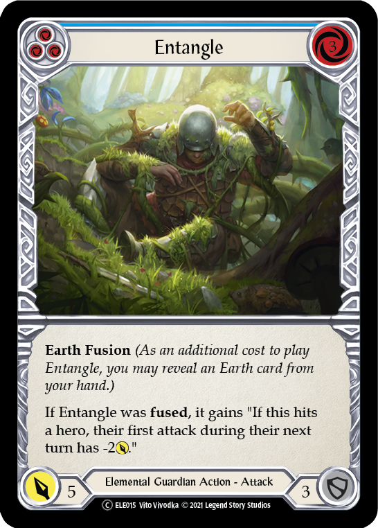 Entangle (Blue) [U-ELE015] Unlimited Rainbow Foil | Webway Games