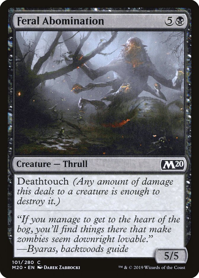 Feral Abomination [Core Set 2020] | Webway Games