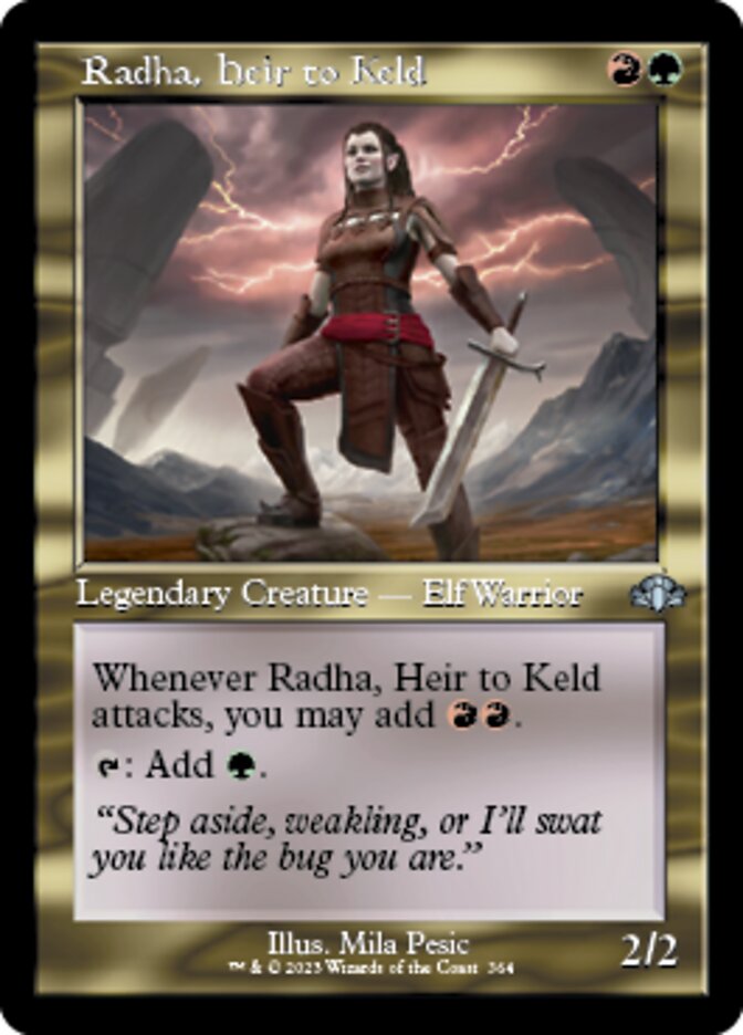 Radha, Heir to Keld (Retro) [Dominaria Remastered] | Webway Games