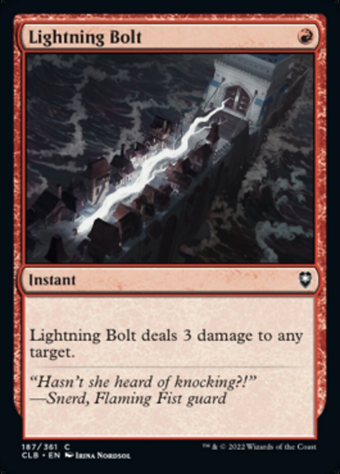Lightning Bolt [Commander Legends: Battle for Baldur's Gate] | Webway Games