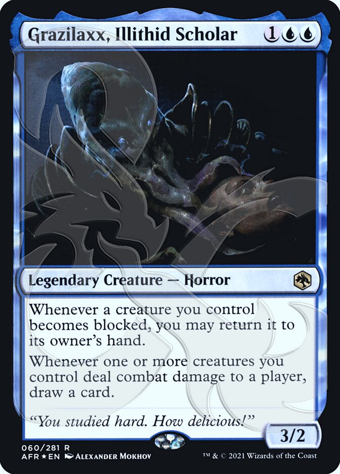 Grazilaxx, Illithid Scholar (Ampersand Promo) [Dungeons & Dragons: Adventures in the Forgotten Realms Promos] | Webway Games
