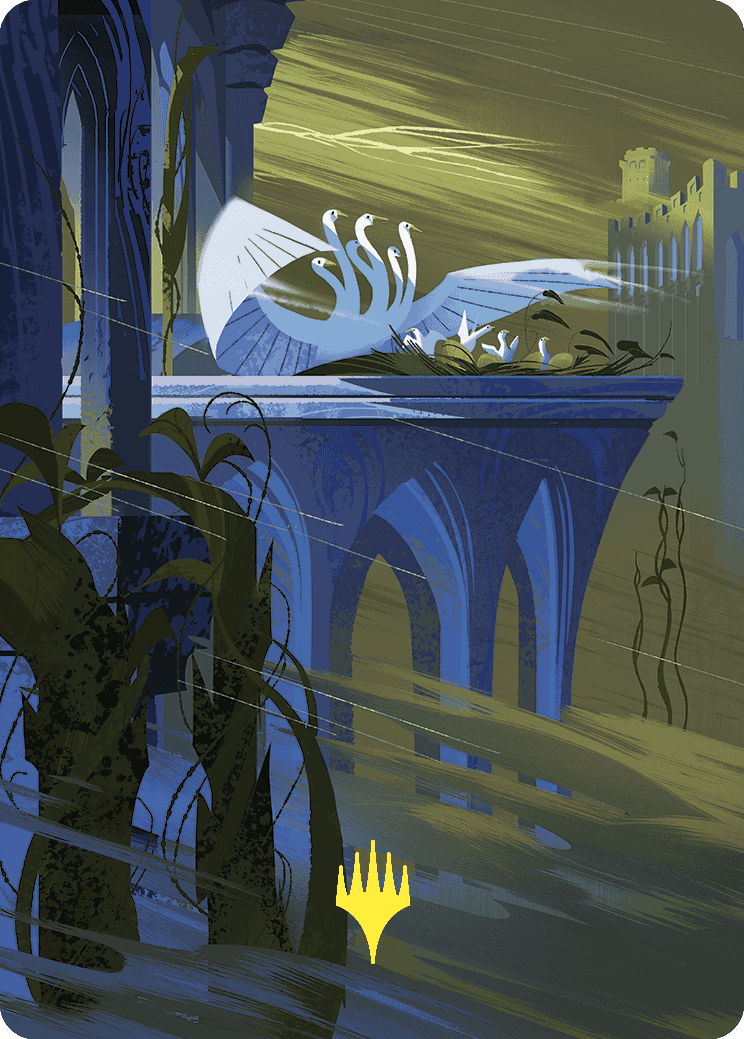 Doubling Season Art Card (Gold-Stamped Planeswalker Symbol) [Wilds of Eldraine Art Series] | Webway Games