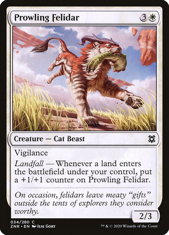 Prowling Felidar [Zendikar Rising] | Webway Games
