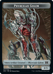 Drake // Phyrexian Golem Double-sided Token [Double Masters 2022 Tokens] | Webway Games