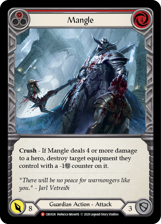 Mangle [CRU026] 1st Edition Rainbow Foil | Webway Games