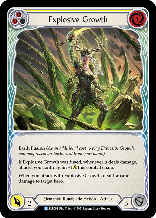 Explosive Growth (Yellow) [ELE068] (Tales of Aria)  1st Edition Normal | Webway Games