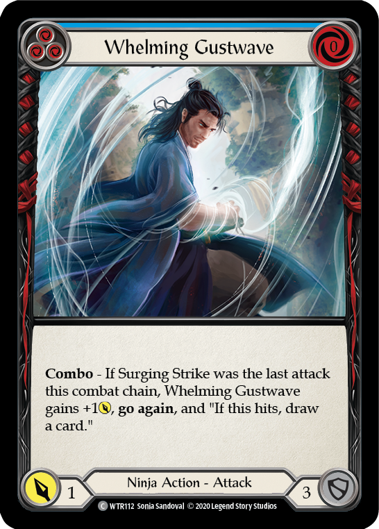 Whelming Gustwave (Blue) [U-WTR112] (Welcome to Rathe Unlimited)  Unlimited Rainbow Foil | Webway Games