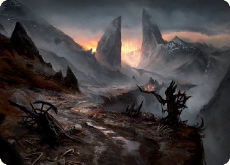 Haunted Ridge Art Card [Innistrad: Midnight Hunt Art Series] | Webway Games