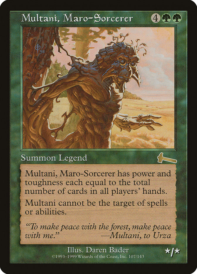 Multani, Maro-Sorcerer [Urza's Legacy] | Webway Games